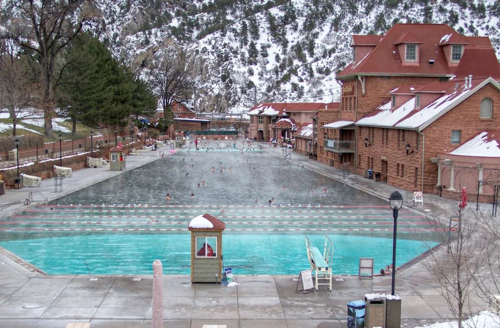A steaming hot spring pool (illustrative photo)