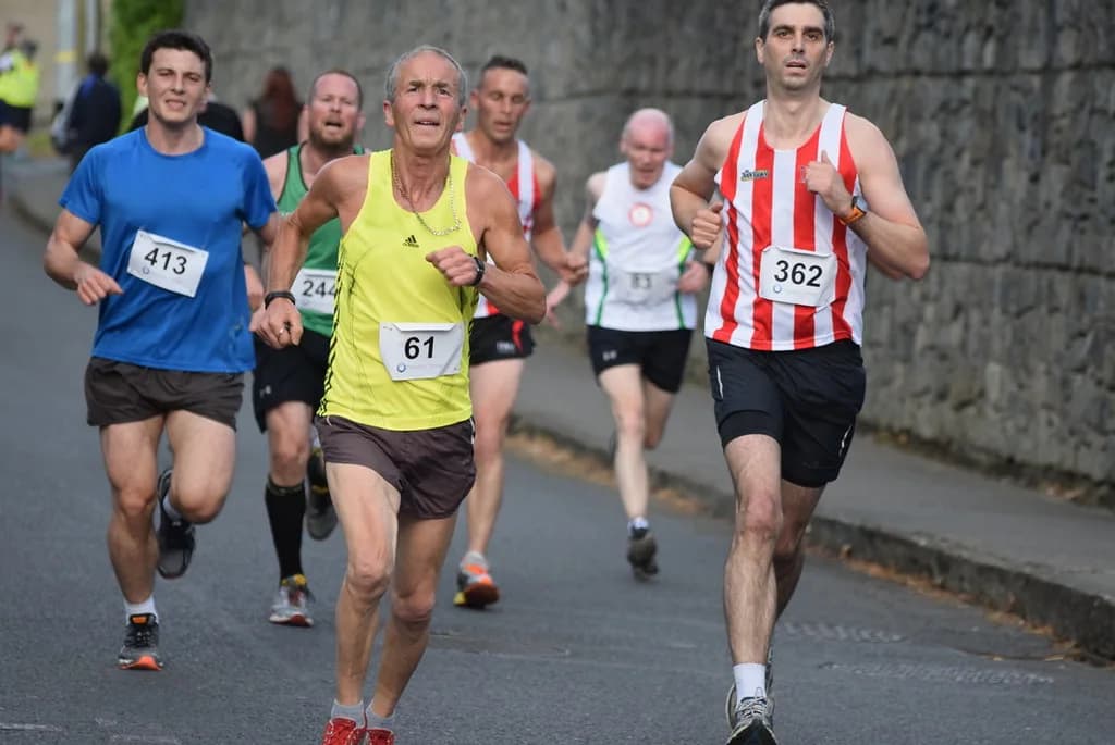 Runners at the finish of a 5K fun run (illustrative photo)