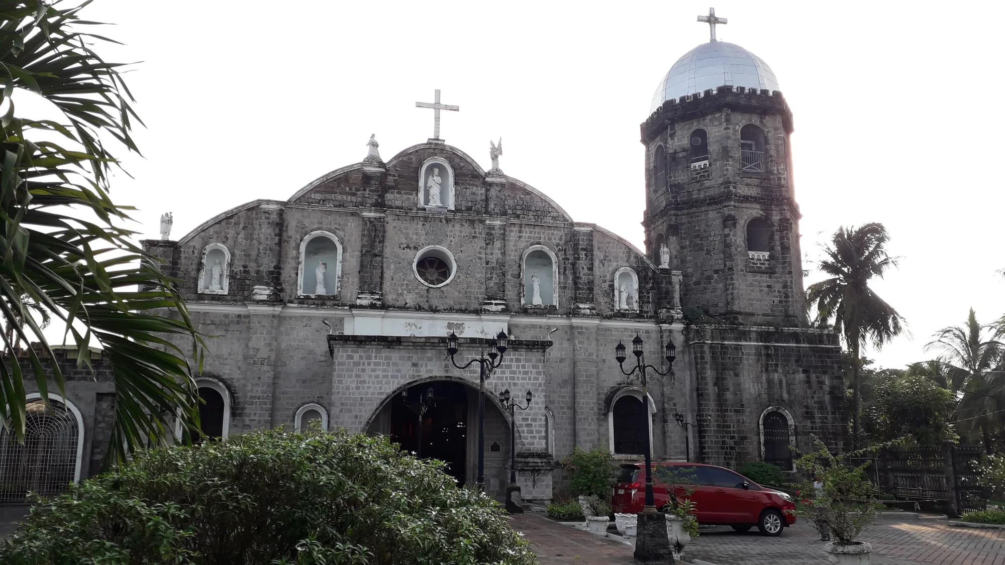 Facade of San Bartolome Parish Church in Magalang