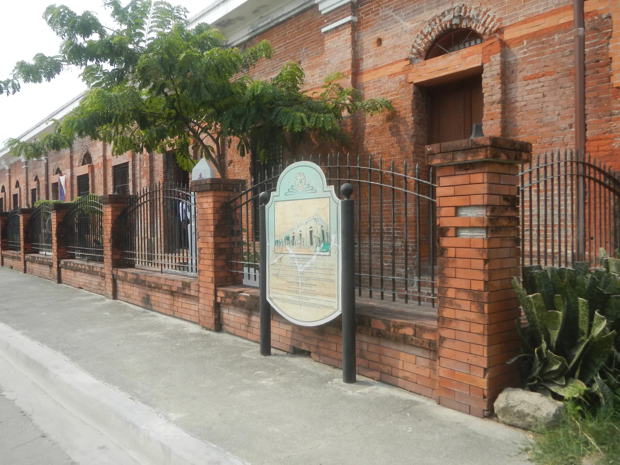The red-brick San Fernando train station