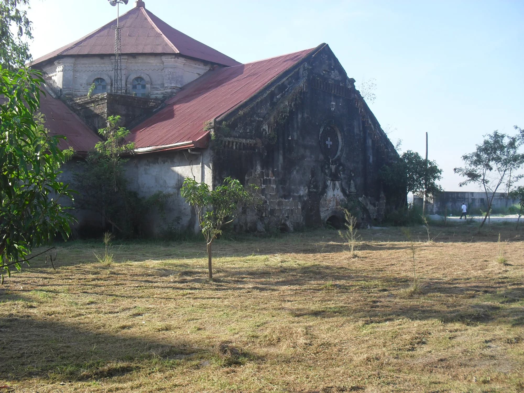 San Guillermo Church in Bacolor, half buried by lahar