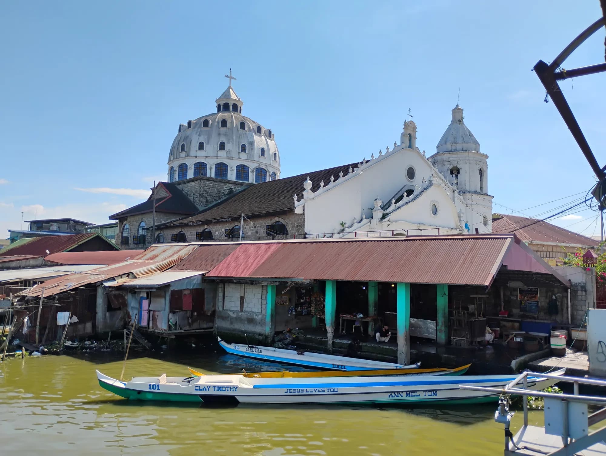Sasmuan Church seen across the river
