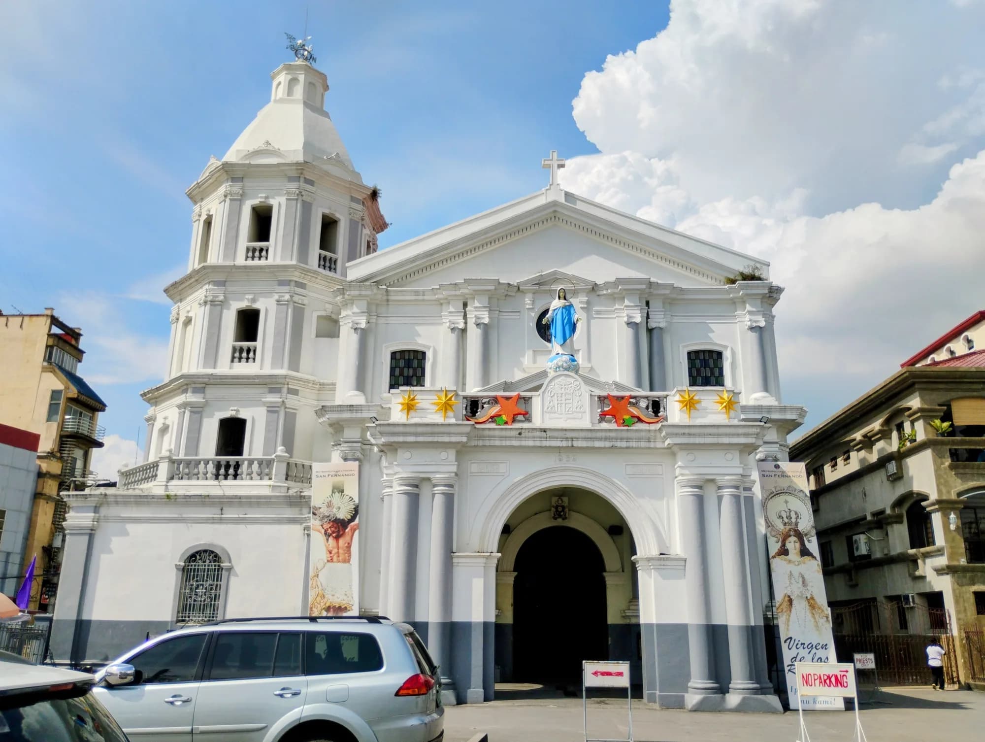 The facade of the Metropolitan Cathedral of San Fernando