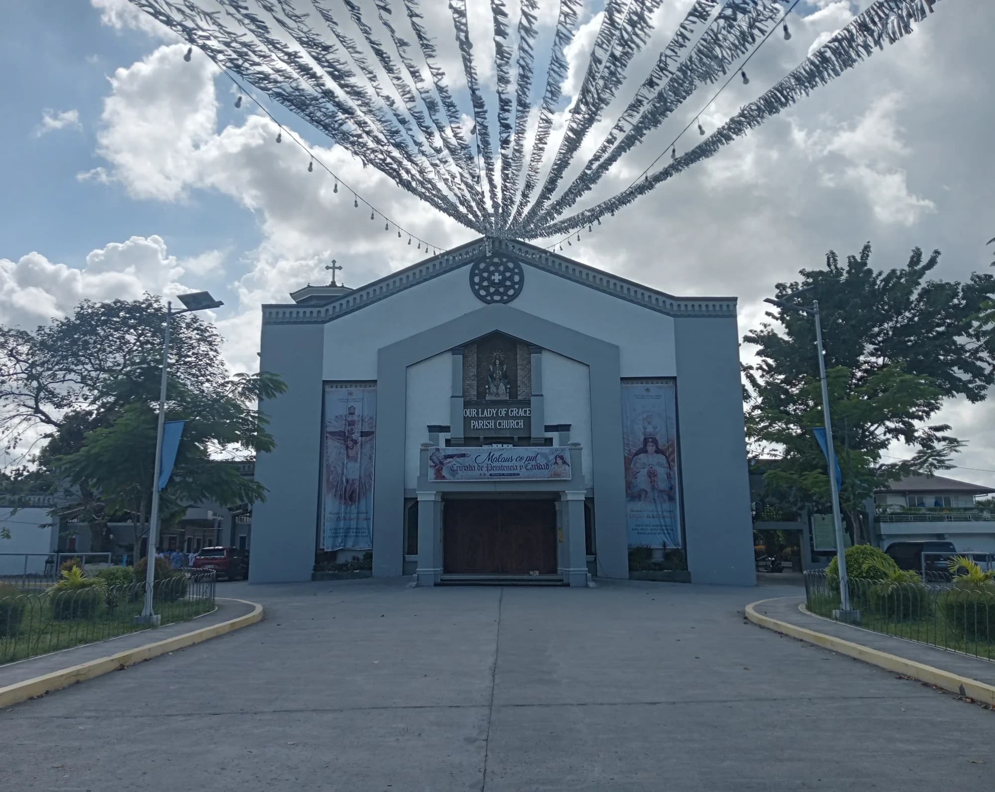 The front of Mabalacat Church