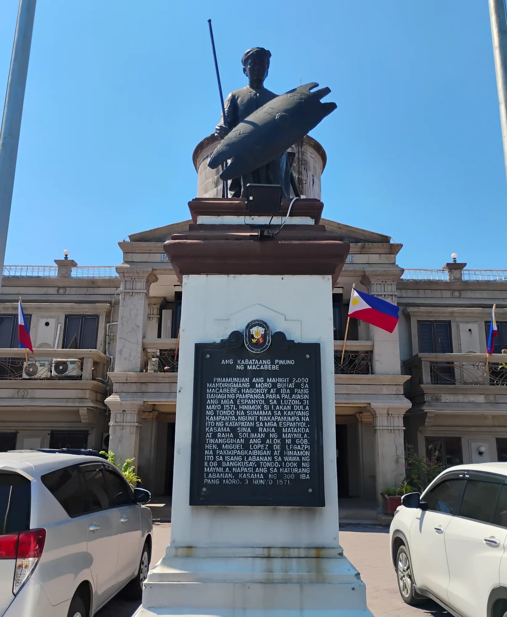 The Tarik Sulayman monument in Macabebe