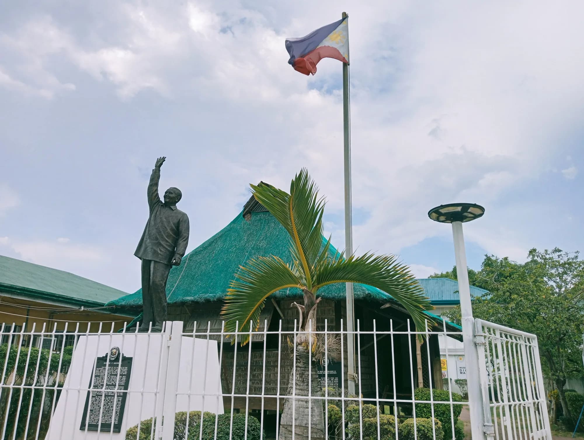 Statue of President Diosdado Macapagal outside his museum in Lubao