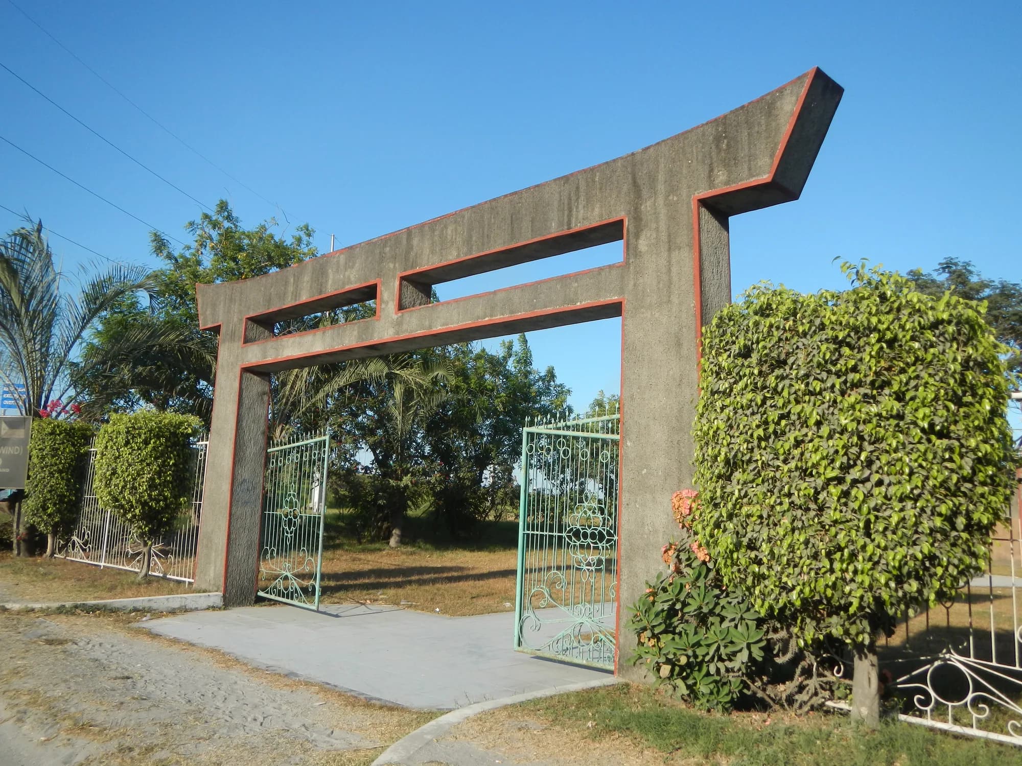 The memorial gate of the Kamikaze East Airfield in Mabalacat