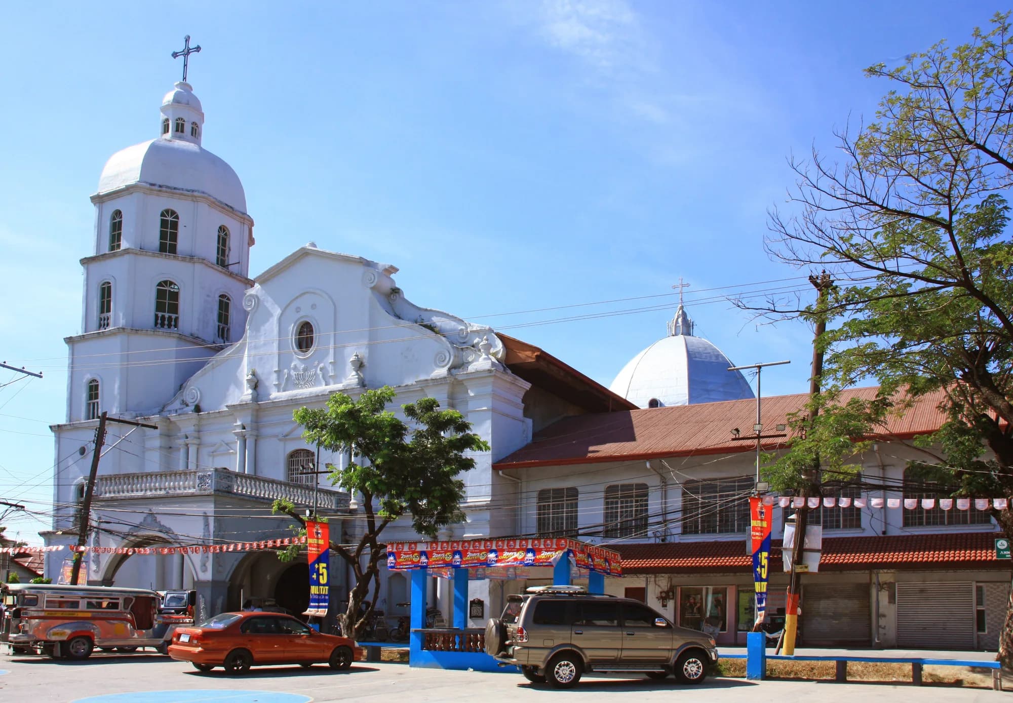 Facade of the Immaculate Conception Parish Church in Guagua